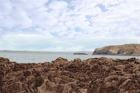 simsearch:400-06641969,k - a scenic view of beautiful rocky ballybunion beach in kerry ireland Foto de stock - Super Valor sin royalties y Suscripción, Código: 400-05233397