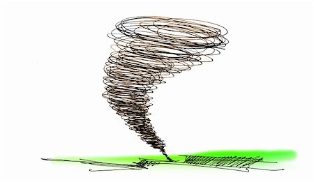 sketch of the hurricane drawn by pencil on white background Stock Photo - Budget Royalty-Free & Subscription, Code: 400-05233507