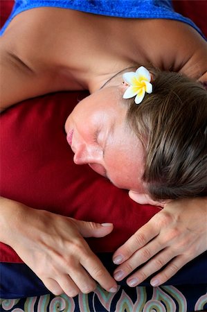 White woman on massage in Bali salon Stock Photo - Budget Royalty-Free & Subscription, Code: 400-05245239
