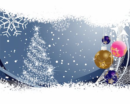 simsearch:400-04711114,k - Beautiful vector Christmas (New Year) background for design use Stock Photo - Budget Royalty-Free & Subscription, Code: 400-05245521