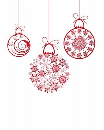 simsearch:400-04711114,k - Beautiful vector Christmas (New Year) background for design use Stock Photo - Budget Royalty-Free & Subscription, Code: 400-05245523
