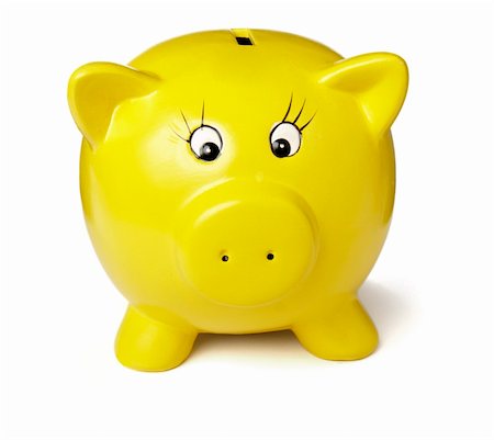 simsearch:400-07218287,k - close up of piggy bank on white background  with clipping path Stock Photo - Budget Royalty-Free & Subscription, Code: 400-05246177