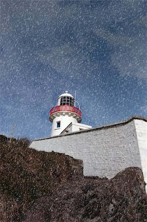 simsearch:400-04272525,k - lighthouse during a rain storm on the rocks in youghal county cork ireland, Stock Photo - Budget Royalty-Free & Subscription, Code: 400-05246308