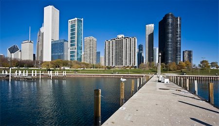 Chicago from Lake Michigan - morning time Stock Photo - Budget Royalty-Free & Subscription, Code: 400-05246506