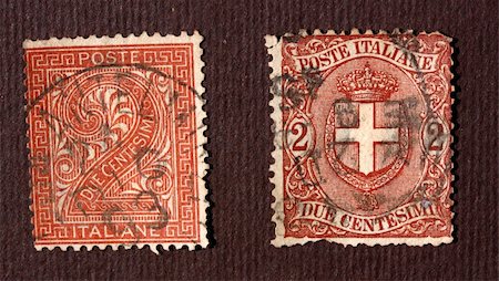 simsearch:400-04832369,k - Close up of ancient old postal stamps Photographie de stock - Aubaine LD & Abonnement, Code: 400-05248864