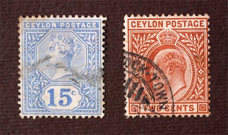 simsearch:400-04832369,k - Close up of ancient old postal stamps Photographie de stock - Aubaine LD & Abonnement, Code: 400-05248866