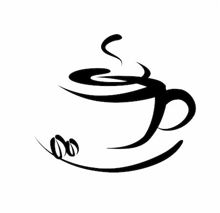 simsearch:400-04414723,k - Vector illustration of coffee sign,logo Foto de stock - Super Valor sin royalties y Suscripción, Código: 400-05241946