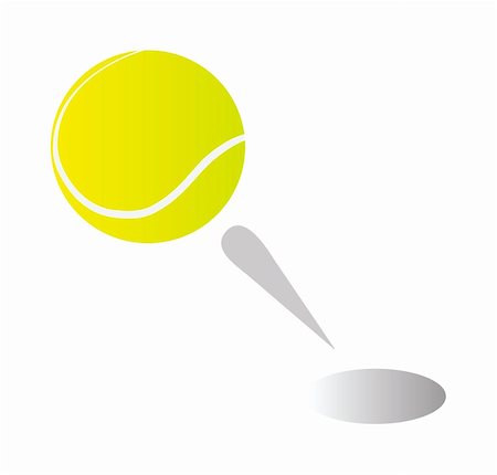 simsearch:400-04833689,k - tennis ball isolated on white background Stock Photo - Budget Royalty-Free & Subscription, Code: 400-05242008