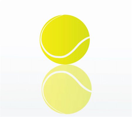 simsearch:400-04833689,k - tennis ball isolated on white background Stock Photo - Budget Royalty-Free & Subscription, Code: 400-05242009