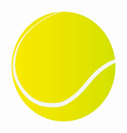 simsearch:400-04833689,k - tennis ball isolated on white background Stock Photo - Budget Royalty-Free & Subscription, Code: 400-05242012