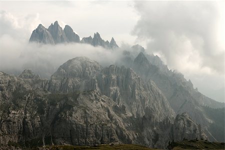 simsearch:400-05731177,k - Mountain landscape in the Dolomites mountain range Stock Photo - Budget Royalty-Free & Subscription, Code: 400-05242038