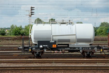 Freight train wagon on the rails Stock Photo - Budget Royalty-Free & Subscription, Code: 400-05242094