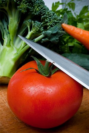 simsearch:400-04605857,k - Vegetables on the cutting board Stock Photo - Budget Royalty-Free & Subscription, Code: 400-05243150