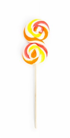 simsearch:400-04718619,k - Colourful lollipop isolated on the white background Foto de stock - Super Valor sin royalties y Suscripción, Código: 400-05254875