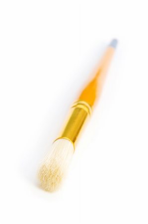 simsearch:644-01630853,k - Artists brush isolated on the white background Stock Photo - Budget Royalty-Free & Subscription, Code: 400-05254876