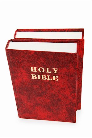 simsearch:400-05890930,k - Bible book isolated on the white background Stock Photo - Budget Royalty-Free & Subscription, Code: 400-05254930