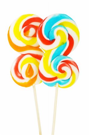 simsearch:400-05713424,k - Colourful lollipop isolated on the white background Stock Photo - Budget Royalty-Free & Subscription, Code: 400-05255114