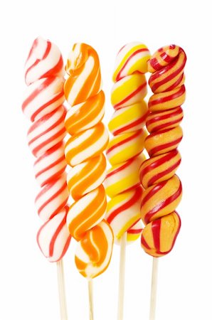 simsearch:400-06077969,k - Colourful lollipop isolated on the white background Stock Photo - Budget Royalty-Free & Subscription, Code: 400-05255119