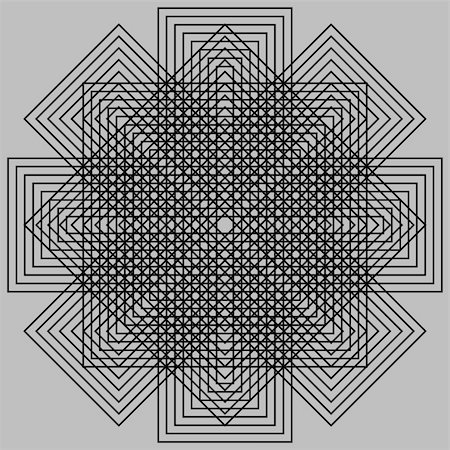 Abstract design with geometric shapes optical illusion illustration Foto de stock - Super Valor sin royalties y Suscripción, Código: 400-05256083
