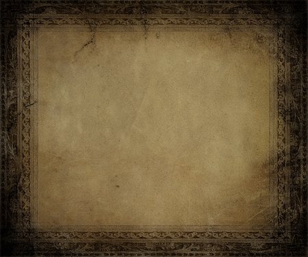 simsearch:400-05746473,k - Antique parchment with dark embossed frame textured background Stock Photo - Budget Royalty-Free & Subscription, Code: 400-05258047