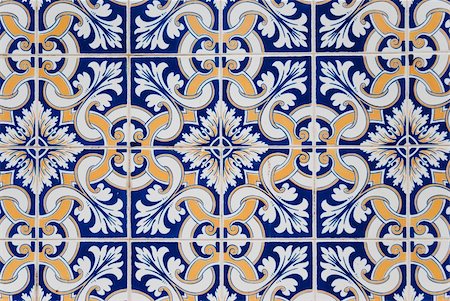 simsearch:400-04719161,k - Detail of Portuguese glazed tiles. Stock Photo - Budget Royalty-Free & Subscription, Code: 400-05250140