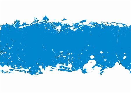 simsearch:400-04594310,k - grunge blue ink splat banner with copy space and white background Photographie de stock - Aubaine LD & Abonnement, Code: 400-05250589