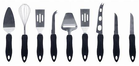 kitchen utensil collection isolated on white background. Stock Photo - Budget Royalty-Free & Subscription, Code: 400-05250702