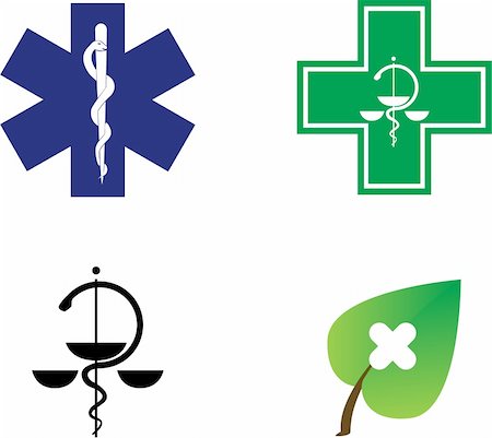 medical symbols vector illustration Stock Photo - Budget Royalty-Free & Subscription, Code: 400-05250943