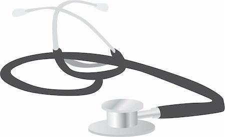 medical stetoscope illustration Stock Photo - Budget Royalty-Free & Subscription, Code: 400-05251253