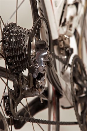 simsearch:400-03927951,k - Detail of a sports bicycle rear wheel system Stock Photo - Budget Royalty-Free & Subscription, Code: 400-05251861