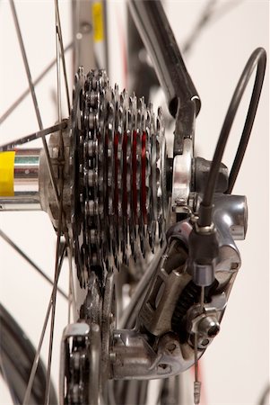 simsearch:400-03927951,k - Bicycle rear wheel with detail of the gear system Stock Photo - Budget Royalty-Free & Subscription, Code: 400-05251862
