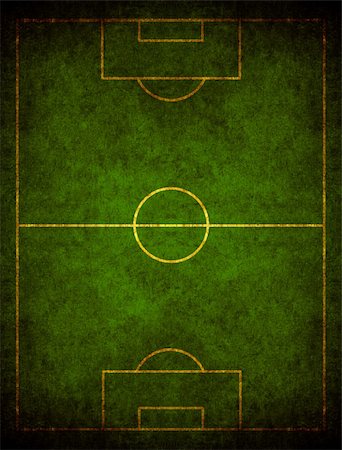 soccer retro designs - Grunge green football field seen by the sky Stock Photo - Budget Royalty-Free & Subscription, Code: 400-05253774