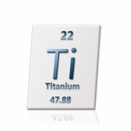 periodic table - There is a chemical element titanium with all information about it Photographie de stock - Aubaine LD & Abonnement, Code: 400-05264485