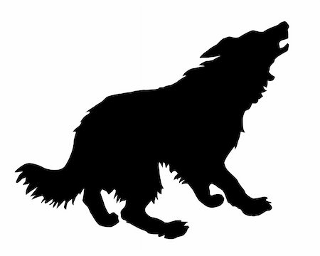 snarling dog images - illustration of the rambling dog on white background Stock Photo - Budget Royalty-Free & Subscription, Code: 400-05265446