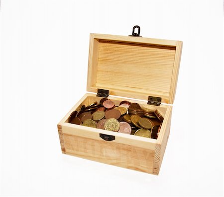 chest with coins Foto de stock - Super Valor sin royalties y Suscripción, Código: 400-05265611