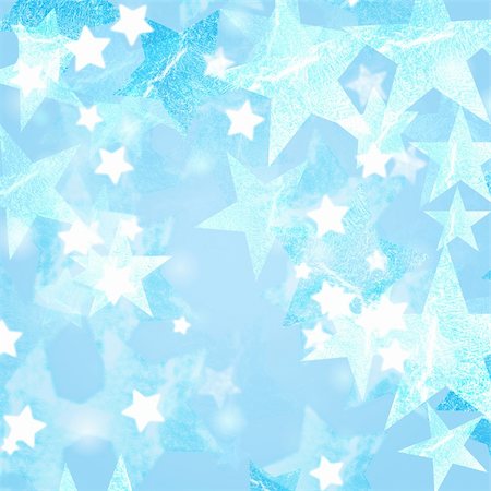 simsearch:400-05006261,k - blue and white stars over bluish background with feather center Stock Photo - Budget Royalty-Free & Subscription, Code: 400-05265971