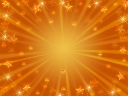 simsearch:400-05006261,k - golden christmas background with stars, lights and rays Stock Photo - Budget Royalty-Free & Subscription, Code: 400-05266108