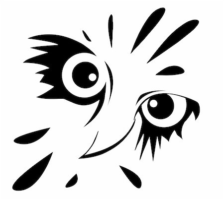 simsearch:400-07995476,k - drawing of the owl on white background Stock Photo - Budget Royalty-Free & Subscription, Code: 400-05267251