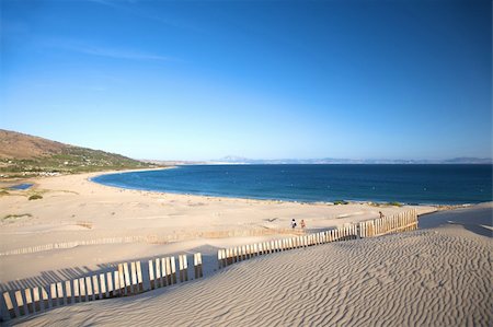 valdevaqueros beach in spain with africa at horizon Stock Photo - Budget Royalty-Free & Subscription, Code: 400-05260859