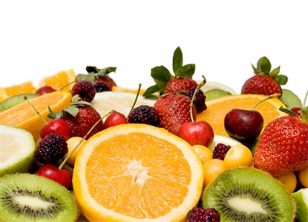 simsearch:400-05891431,k - beautiful assorted fruit over a white background Stock Photo - Budget Royalty-Free & Subscription, Code: 400-05262099