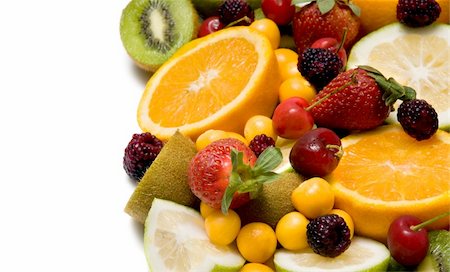 simsearch:400-05891431,k - beautiful assorted fruit over a white background Stock Photo - Budget Royalty-Free & Subscription, Code: 400-05262100