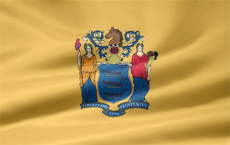 Large flag of New Jersey Stock Photo - Budget Royalty-Free & Subscription, Code: 400-05263721