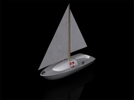 simsearch:400-05124606,k - ship. 3D yacht sport icon Stock Photo - Budget Royalty-Free & Subscription, Code: 400-05263922