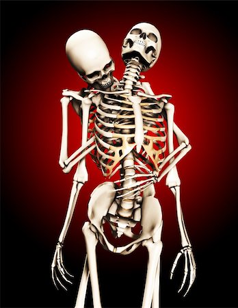 simsearch:400-06394180,k - A skeleton that is being caught by another skeleton. Stock Photo - Budget Royalty-Free & Subscription, Code: 400-05274775