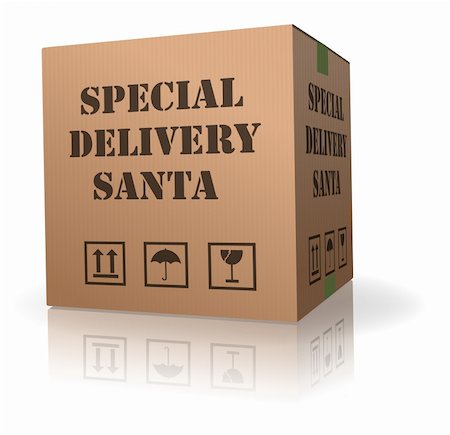 simsearch:400-05735817,k - santa package special delivery for chistmas present of gift Stock Photo - Budget Royalty-Free & Subscription, Code: 400-05275213