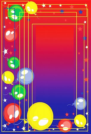 Background with balloons Stock Photo - Budget Royalty-Free & Subscription, Code: 400-05275842