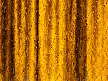 Texture of Gold curtains on a stage background Stock Photo - Budget Royalty-Free & Subscription, Code: 400-05279963