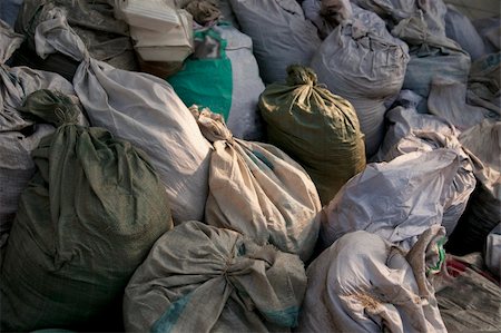 Garbage bags in a heap Stock Photo - Budget Royalty-Free & Subscription, Code: 400-05270184