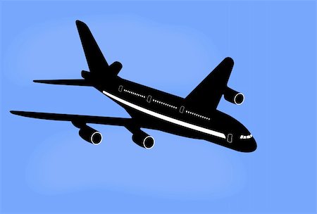 Realistic illustration aircraft - vector Stock Photo - Budget Royalty-Free & Subscription, Code: 400-05271537