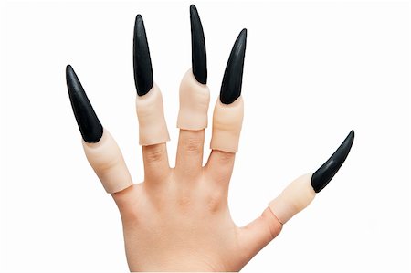 simsearch:400-04275576,k - A hand with long black claws Photographie de stock - Aubaine LD & Abonnement, Code: 400-05273435